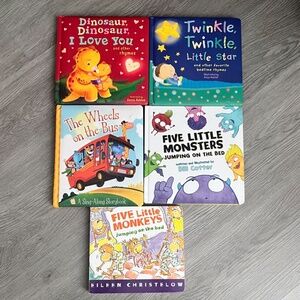 Lot of 5- Children's Hardcover Sing Song/Rhyme Picture Books